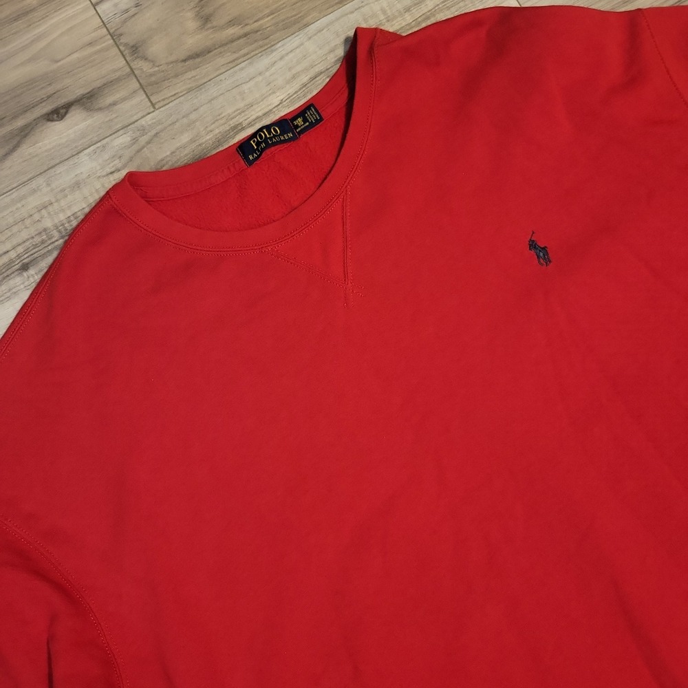 POLO RALPH LAUREN Sweatshirt MENS 3XL Red Pony Crew Neck Pullover